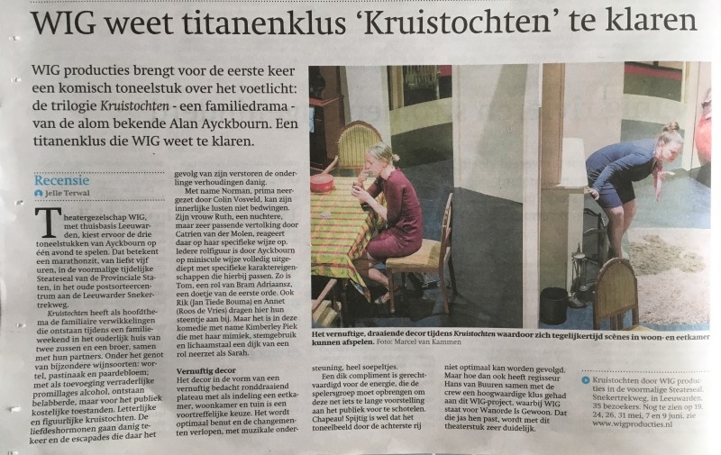 recensie Kruistochten  Friesch Dagblad - Jelle Terwal